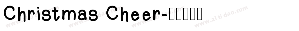 Christmas Cheer字体转换